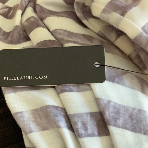 Ellelauri Sleeveless, Strap Top MIDI Dress- XS- Gray & White Stripe- NWT - Picture 7 of 10